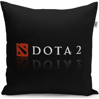 Polštář Sablio Polštář DOTA 2 Černá - 60x60 cm