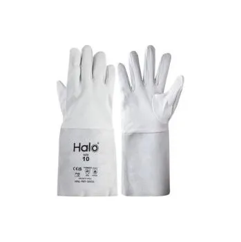 Pracovní rukavice Svářečská rukavice dlouhé jemné kožené vel.10, Vysoce odolné kožené sv