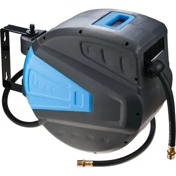 Zahradní hadice Pneumatická hadice vyztužená na cívce 15 m pro nákladní automobily (12/19 mm + navíječ + cívka) - PCL