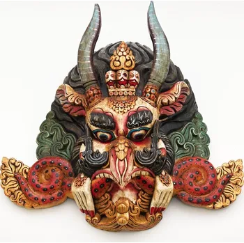 Karnevalová maska Maska dřevo Garuda 62 cm