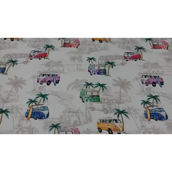 BYTEMA Dekorační látka FLORIDA SURF LIFE digital šíře 280 cm