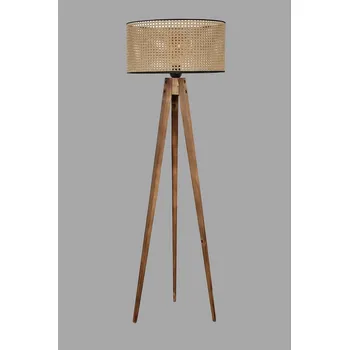 Stojací lampa Designová stojanová lampa Tabitha II 153 cm hnědá