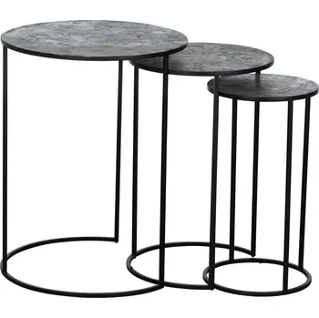 Jídelní stůl Stůl 3 velikosti stříbrný/sw matný TOWADA EGLO 424026