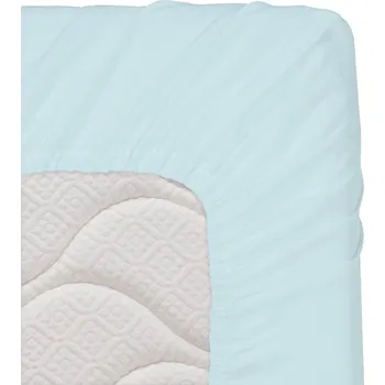 Prostěradlo Dilios bavlněné napínací prostěradlo - světle modrá Rozměr: 90 x 200 cm