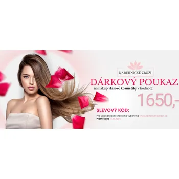 Dárková visačka Dárkový poukaz v hodnotě 1650 Kč
