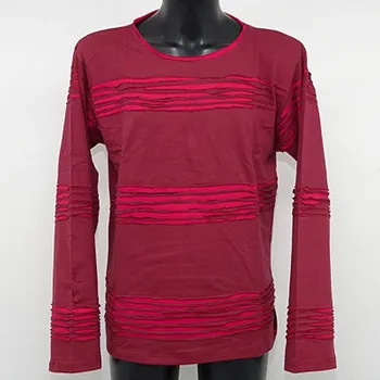 Pánská móda Tričko pánské Adam dlouhý rukáv XXL vínová