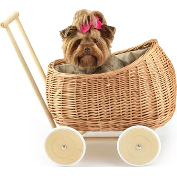 Kočárek pro panenku Kočárek proutěný Carretó I.