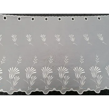 Záclona GERSTER Záclona na vitrážku - smetanová, vyšívaná W297 60 cm