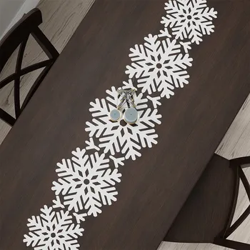 Vánoční dekorace Vánoční běhoun - Vločky 37x155