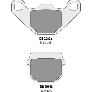 Brzdová destička DELTA BRAKING brzdové destičky KH83 - nahrazuje DB2060MX-N i DB2060QD-N (DELTA BRAKING brzdové destičky KH83 - nahrazuje DB2060MX-N i DB2060QD-N)