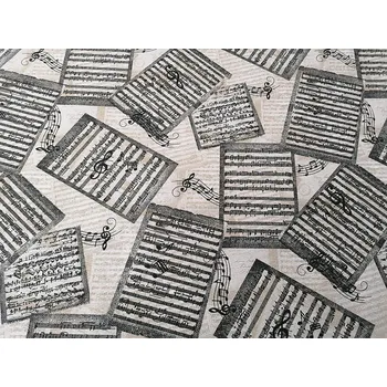 BYTEMA Dekorační látka NOTY šíře 140 cm