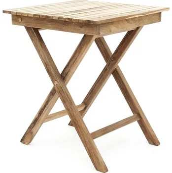 Zahradní stůl Teak - stůl čtverec skládací