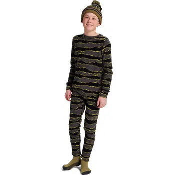 burton Dětské termoprádlo - set youth fleece set torn stripe