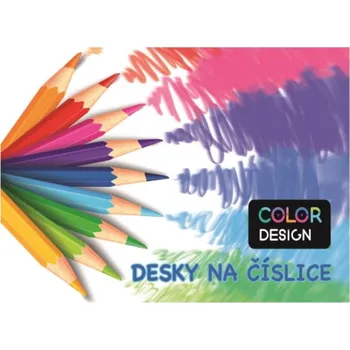 desky na sešit Desky na číslice KARTON P+P - Pastelky 1