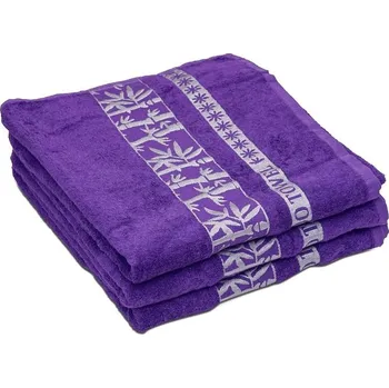 Ručník Textilomanie 2x osuška BAMBOO 70x140 cm fialová