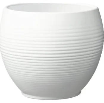 Obal na květináč Soendgen Manacor Ø 20 x 16 cm matný bílý