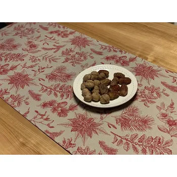 Vánoční dekorace BYTEMA Vánoční šál CESMÍNA BORDO 45 x 130 cm