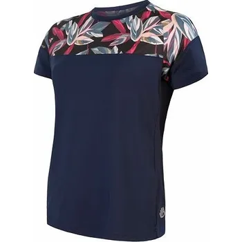 Cyklistické oblečení Dres krátký dámský SENSOR HELIUM deep blue/leaves S