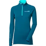 Mikina dámská Progress TISPA ZIP MERINO petrol L