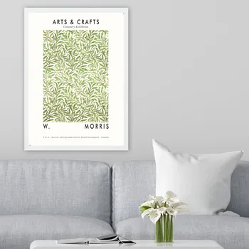 Obraz ASIR Dekorativní obraz W. Morris LISTY Polystyren 35x45cm