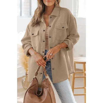 Dámská bunda OMG Dámská košilová bunda Colgrenore khaki XL