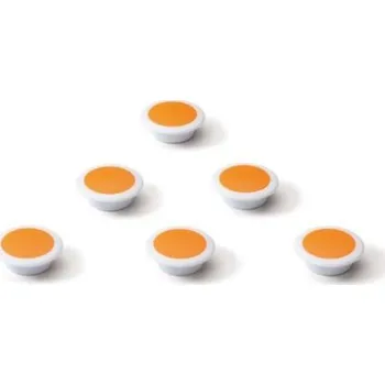 Kancelářský nábytek SV Magnety na skleněné tabule - sada 6 ks Barva: oranžová