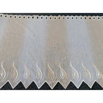 Záclona TYLEX Záclona na vitrážku - vyšívaná W21996 60 cm