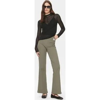 Pánské kalhoty Calvin Klein Jeans Kalhoty z materiálu J20J222598 Zelená Straight Fit XS