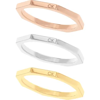 Módní doplněk Calvin Klein Slušivá sada ocelových prstenů 35000509 56 mm + 2 měsíce na vrácení zboží