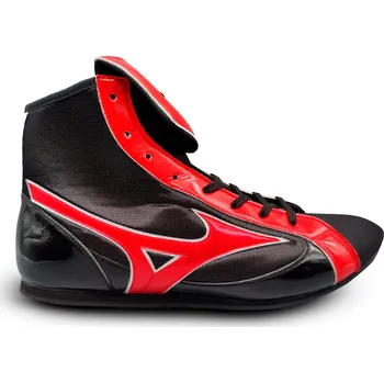 Boxerská obuv Boxerské boty Mizuno Mid-Cut - černé / červené