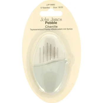 Nástroj na niť a příze Vyšívací jehly ostré John James Pebble 18-22
