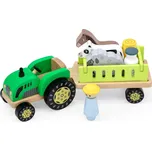 VIGA Dřevěný traktor se zvířátky…