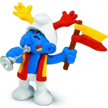 Figurka Schleich 20530 Šmoula - fotbalový fanoušek 2004