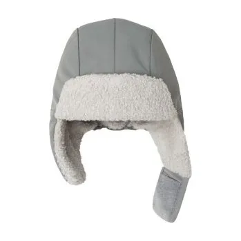 Kojenecká čepice LEOKID Zimní čepice Color Block, Gray Stellar Velikost: 9 - 18 měsíců (vel.46)