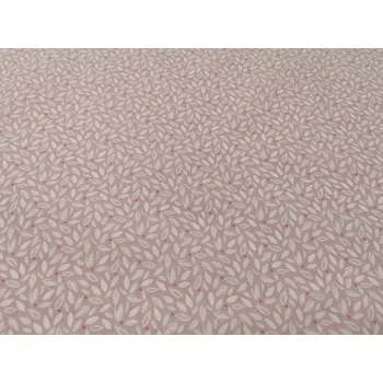 BYTEMA Bavlněná látka Frala lístečky lila šíře 150 cm