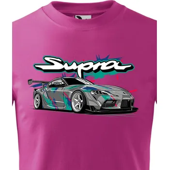 Chlapecké oblečení Dětské tričko Toyota Supra MK5 HKS, Barva Purpurová, Velikost 122 cm/6 roků, Canvas Dětské tričko Bezvatriko.cz 1870