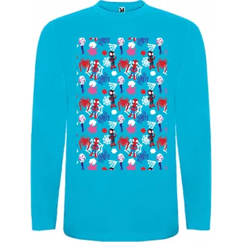 Dětská móda Tričko s dlouhým rukávem Spidey Koláž Barva: Tyrkys, Velikost: 110/116 - 3/4let