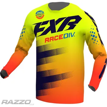Moto dres Pánský MX dres FXR Clutch MX Jersey Midnight HiVis Nuke Red 2022 XXXL