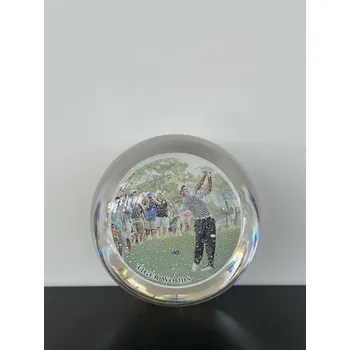 Glamour Crystal Skleněné těžítko s obrázkem Tiger Woods, 1 ks