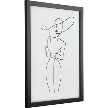 Obraz 325X450 tisk bílá/černá ROBERVAL EGLO 423025