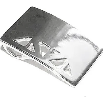 Přívěsek Stříbrný přívěsek destička s výřezy - P895 (Stříbrná zdobná destička)