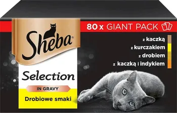 Krmivo pro kočku Sheba Delicacy Adult kapsička drůbeží výběr v želé
