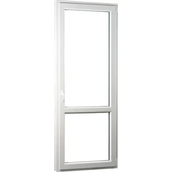 Okno SKLADOVÁ-OKNA.cz Jednokřídlé plastové balkónové dveře REHAU Smartline+, pravé - 850 x 2330 mm Bílá