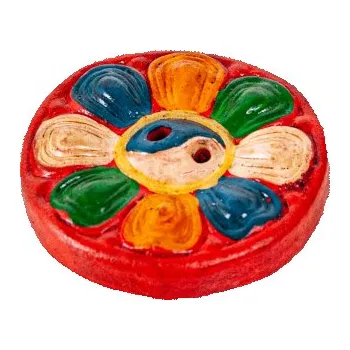 Vonná tyčinka Stojánek na vonné tyčinky Tibet Yin Yang Mandala 5,5 cm