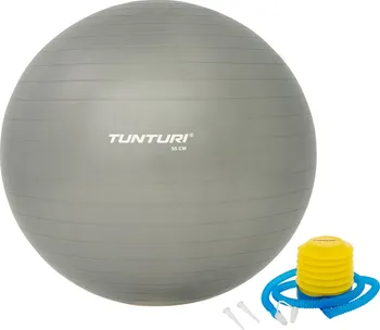 Gymnastický míč Tunturi Gymnastický míč s pumpičkou 90 cm stříbrný