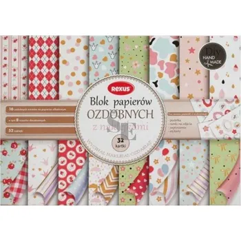 Výtvárné potřeby BLOK OZDOBNÝCH PAPÍRŮ A4 32 LISTŮ + 52 NÁLEPEK 306475