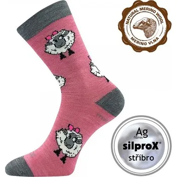 Pánské termo ponožky VLNĚNKA DĚTSKÁ teplé veselé merino ponožky VoXX