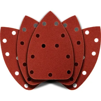 Brusný papír Graphite Brusný papír se suchým zipem delta 140 x 140 x 80 mm, K120, 5 ks, s otvory