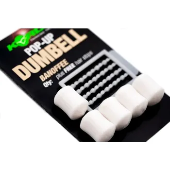 Umělá nástraha 10ks - Korda Pop-Up Dumbell 12mm Banoffee Světle Hnědá