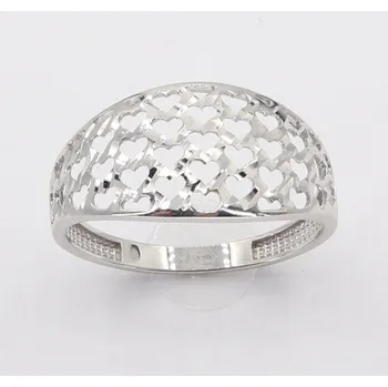 Prsten Zlatý prsten z bílého zlata AZR2487W, vel. 61, 1.6 g (585/1000)